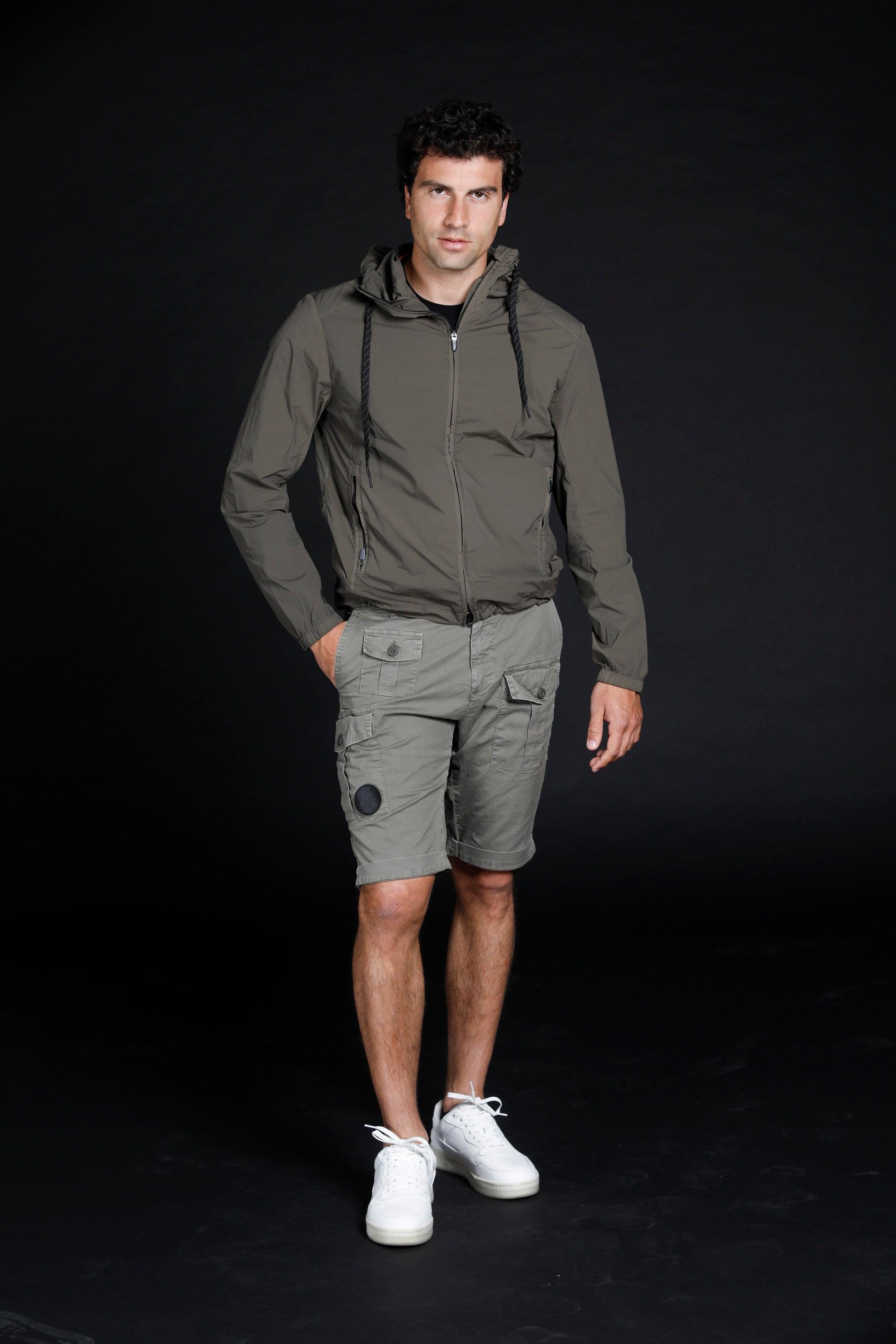 King Athleisure felpa uomo in nylon strech Logo edition con cappuccio e zip ① - Mason's 