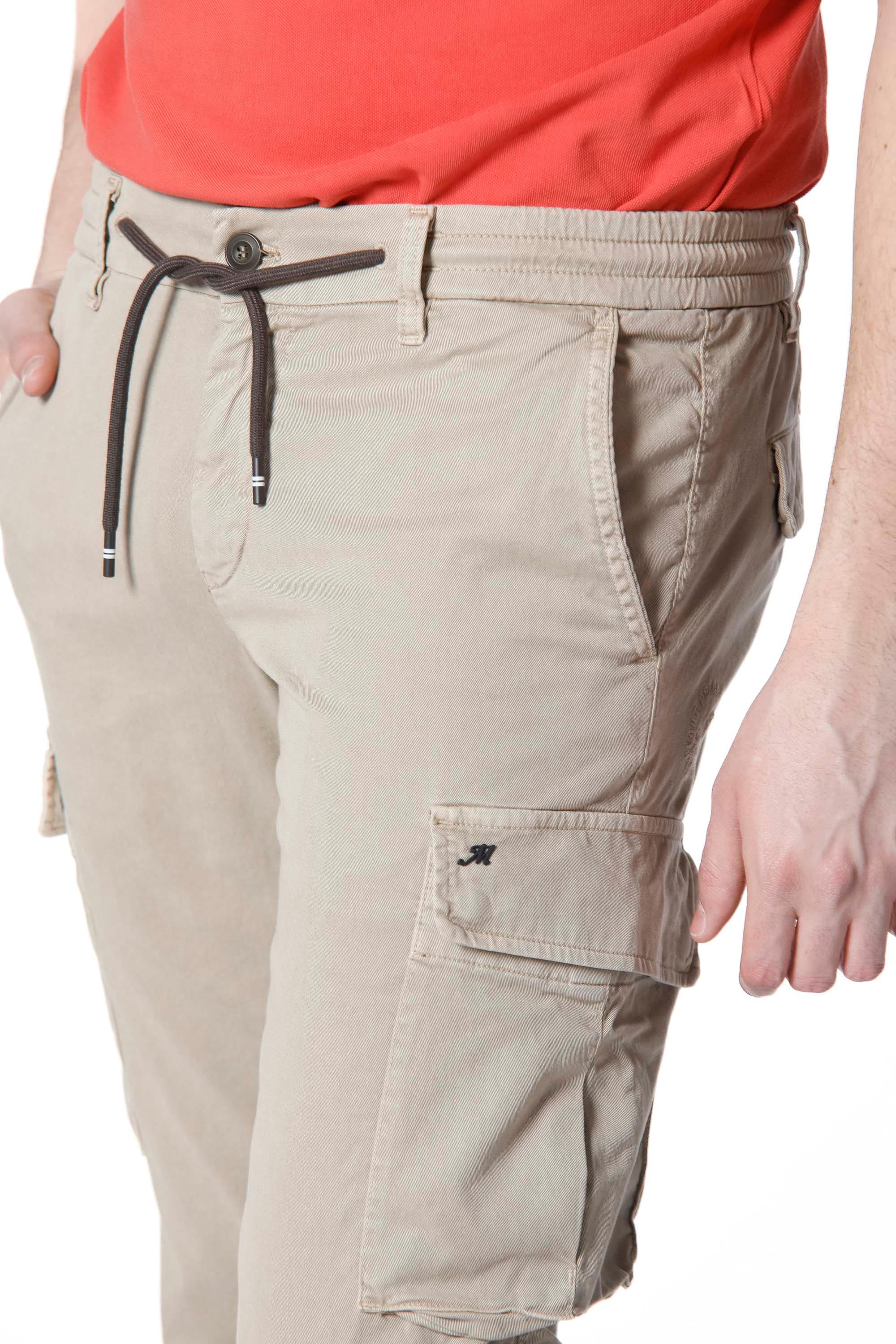 Chile Jogger pantalone cargo uomo in twill di cotone extra slim fit - Mason's 