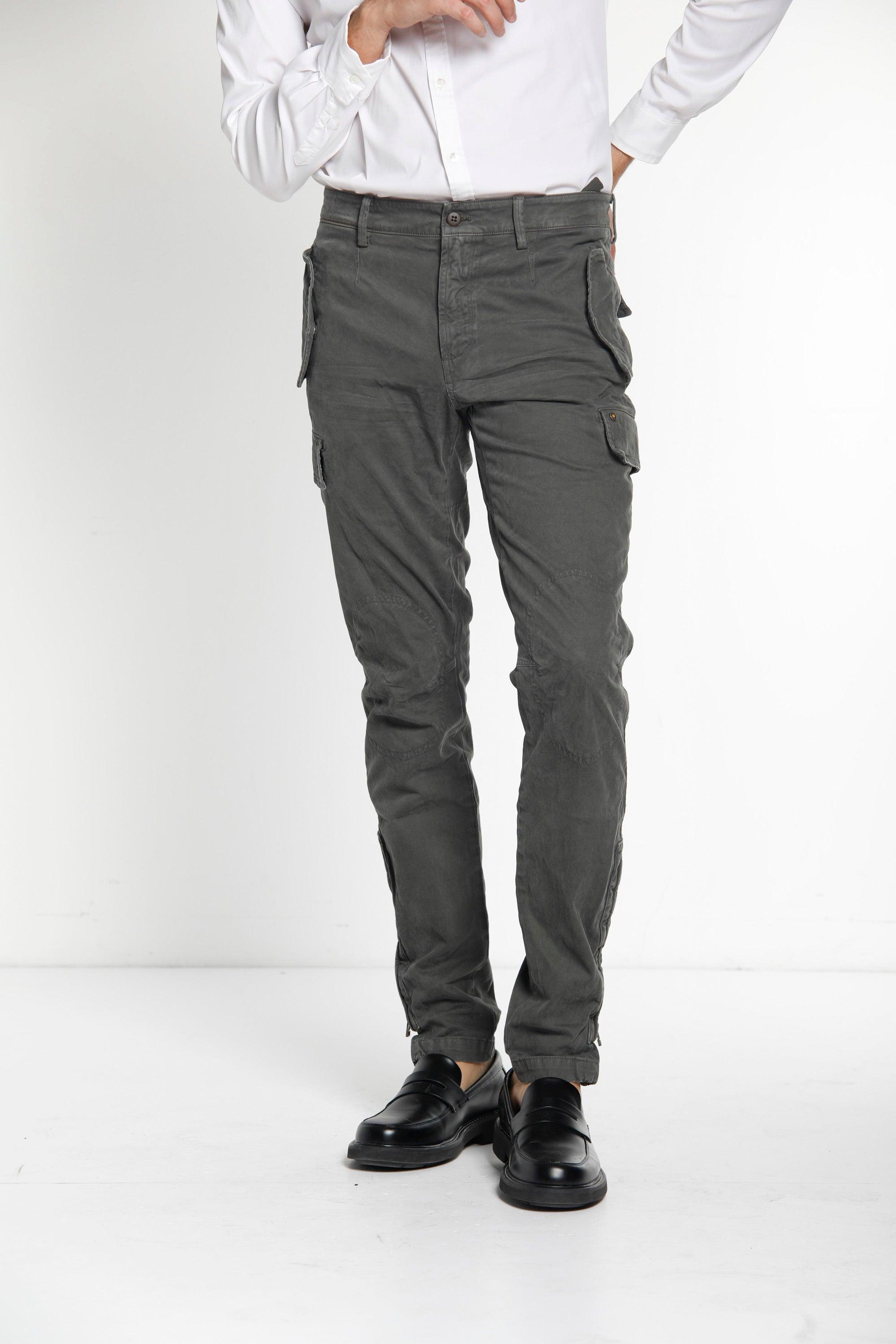 Bolivia pantalone cargo uomo in gabardina regular ① - Mason's 