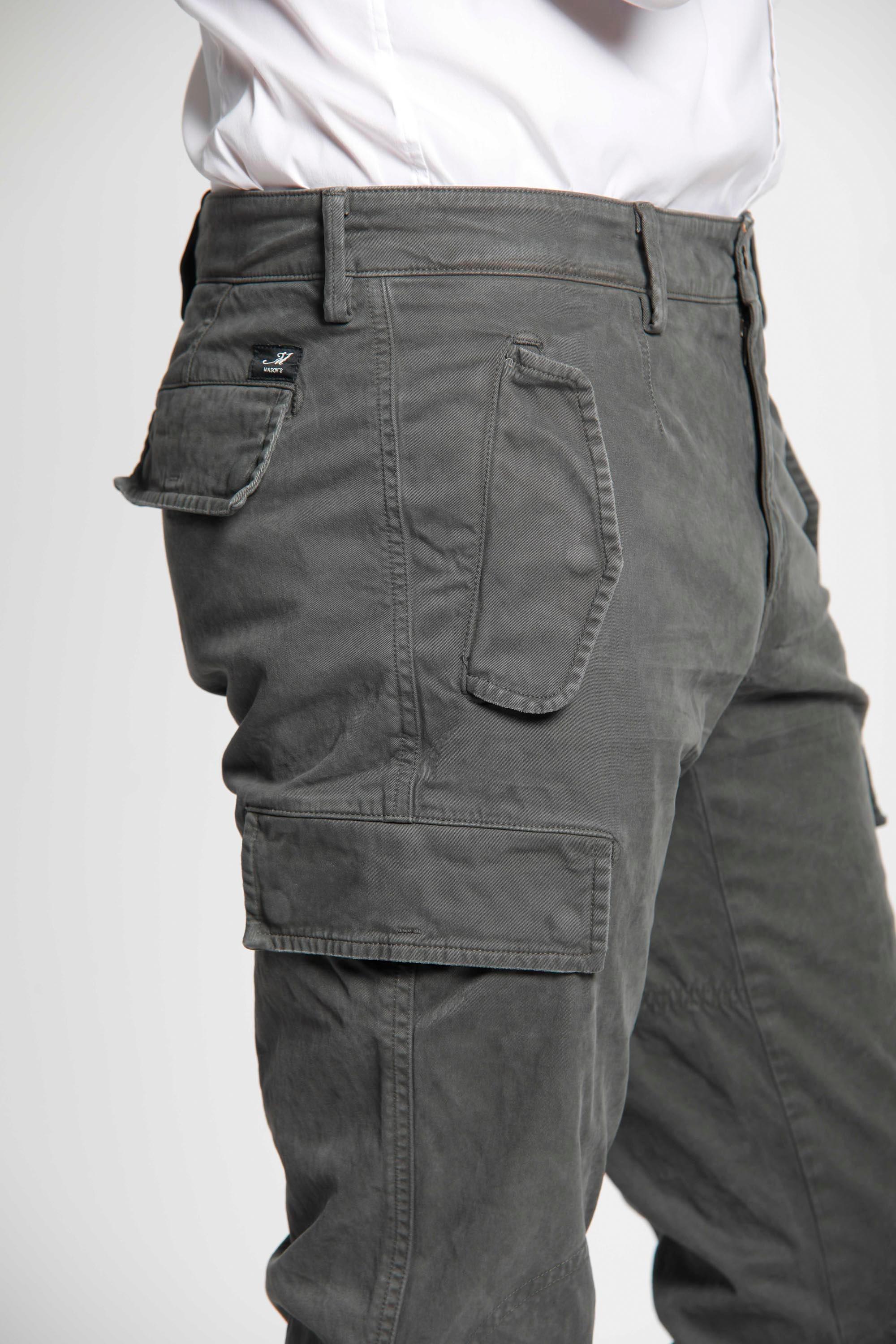 Bolivia pantalone cargo uomo in gabardina regular ① - Mason's 