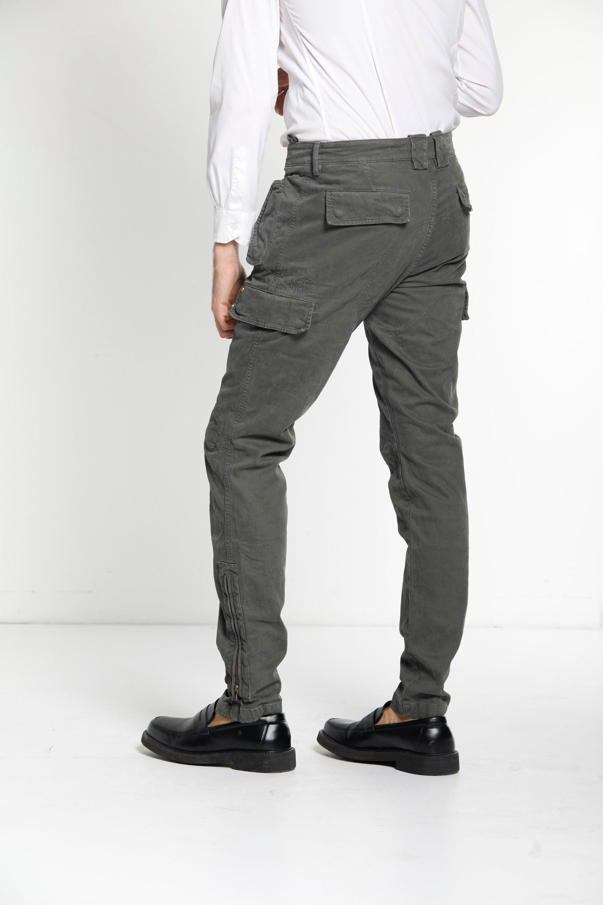 Bolivia pantalone cargo uomo in gabardina regular ① - Mason's 