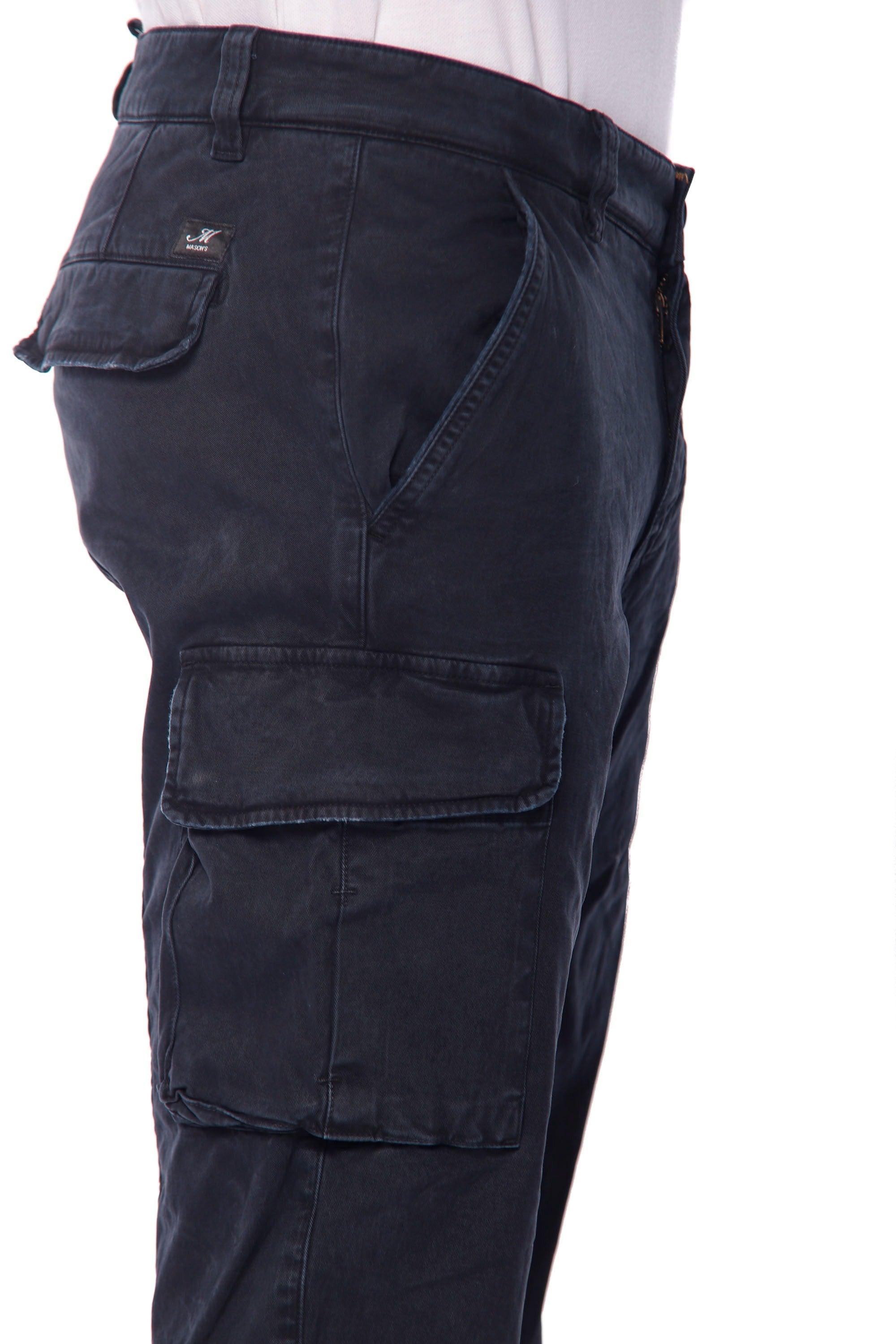 Chile pantalone cargo uomo in gabardina extra slim ① - Mason's 