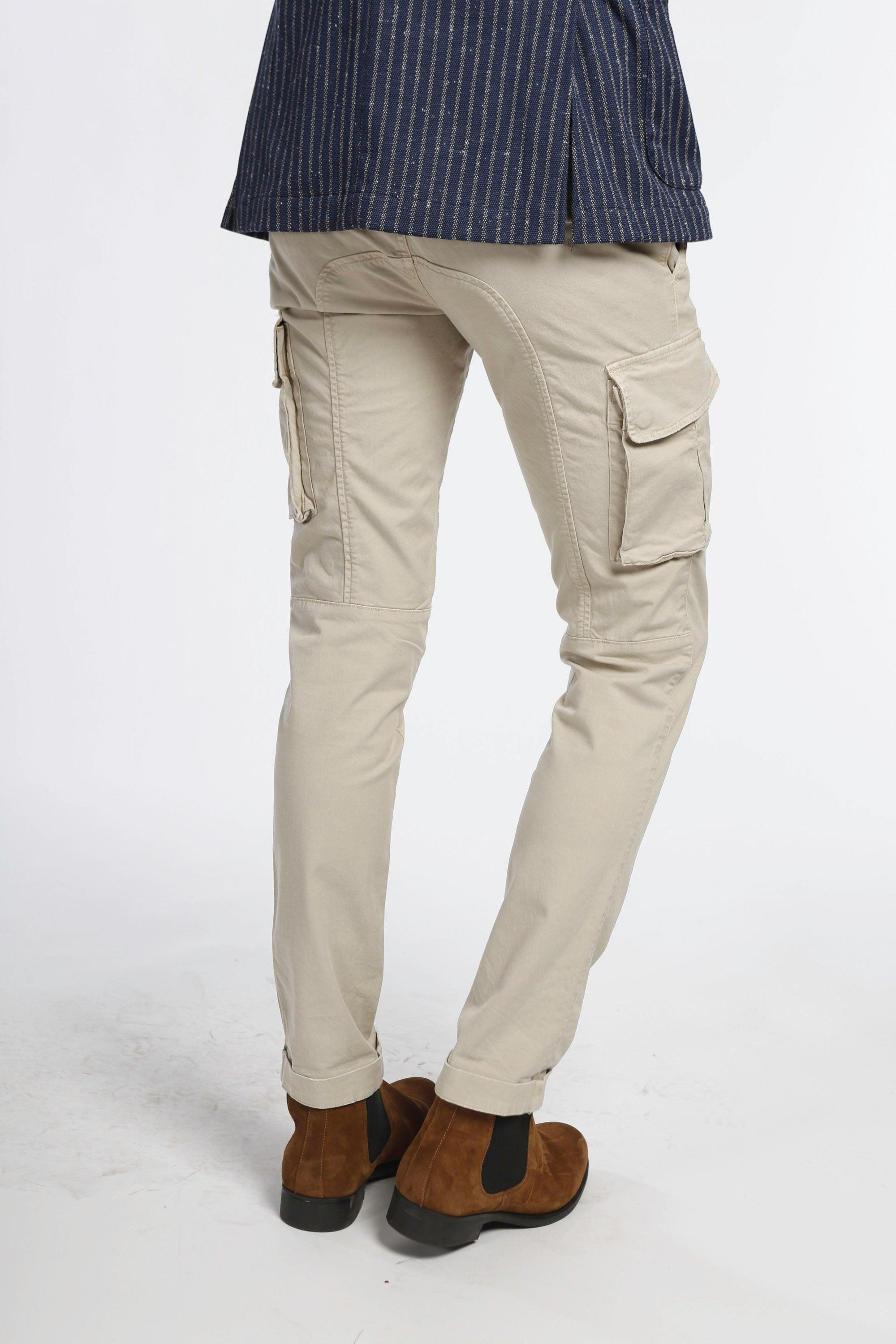 Chile pantalone cargo uomo in twill di cotone stretch extra slim fit ① - Mason's 