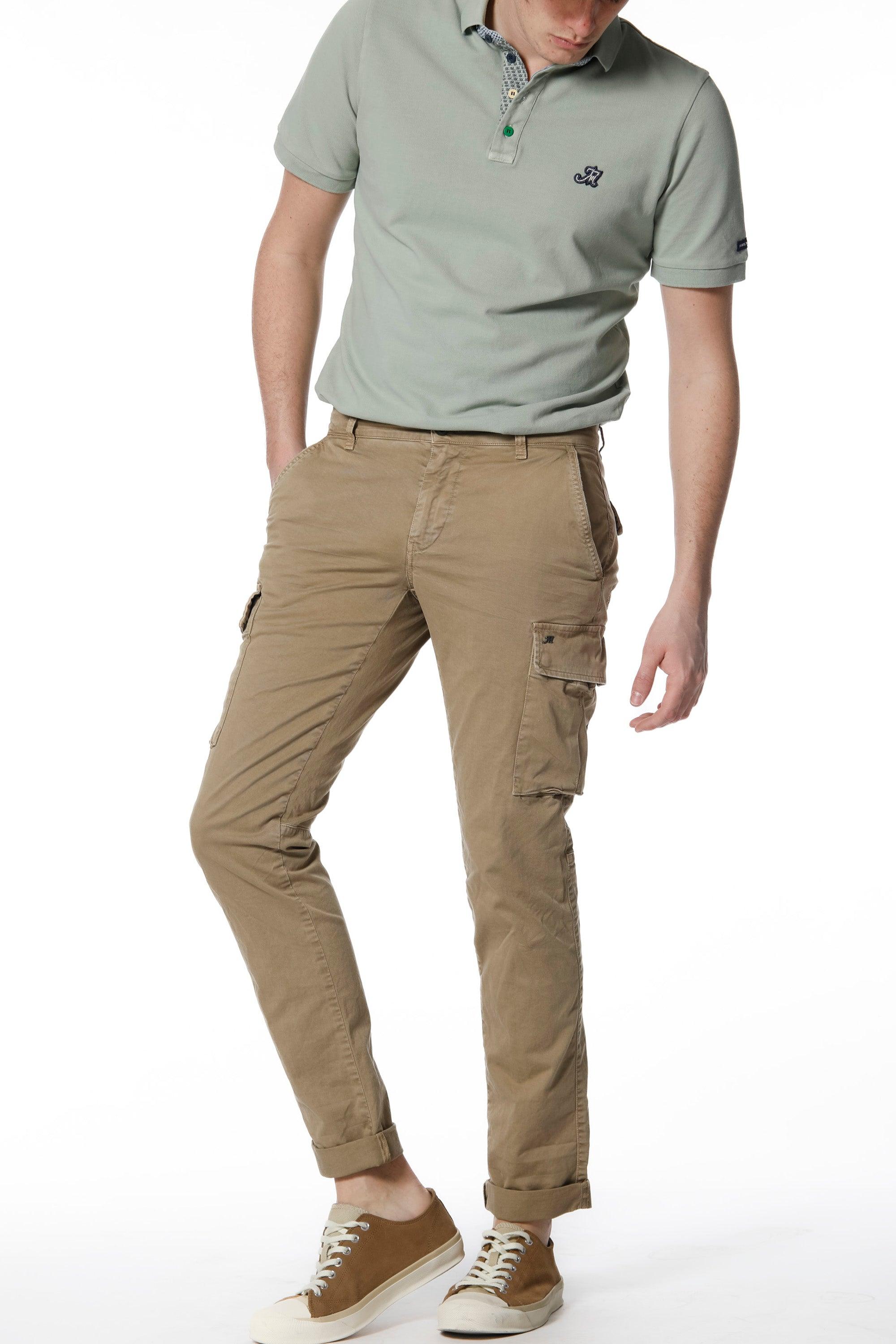 Chile pantalone cargo uomo in twill di cotone stretch extra slim fit - Mason's 