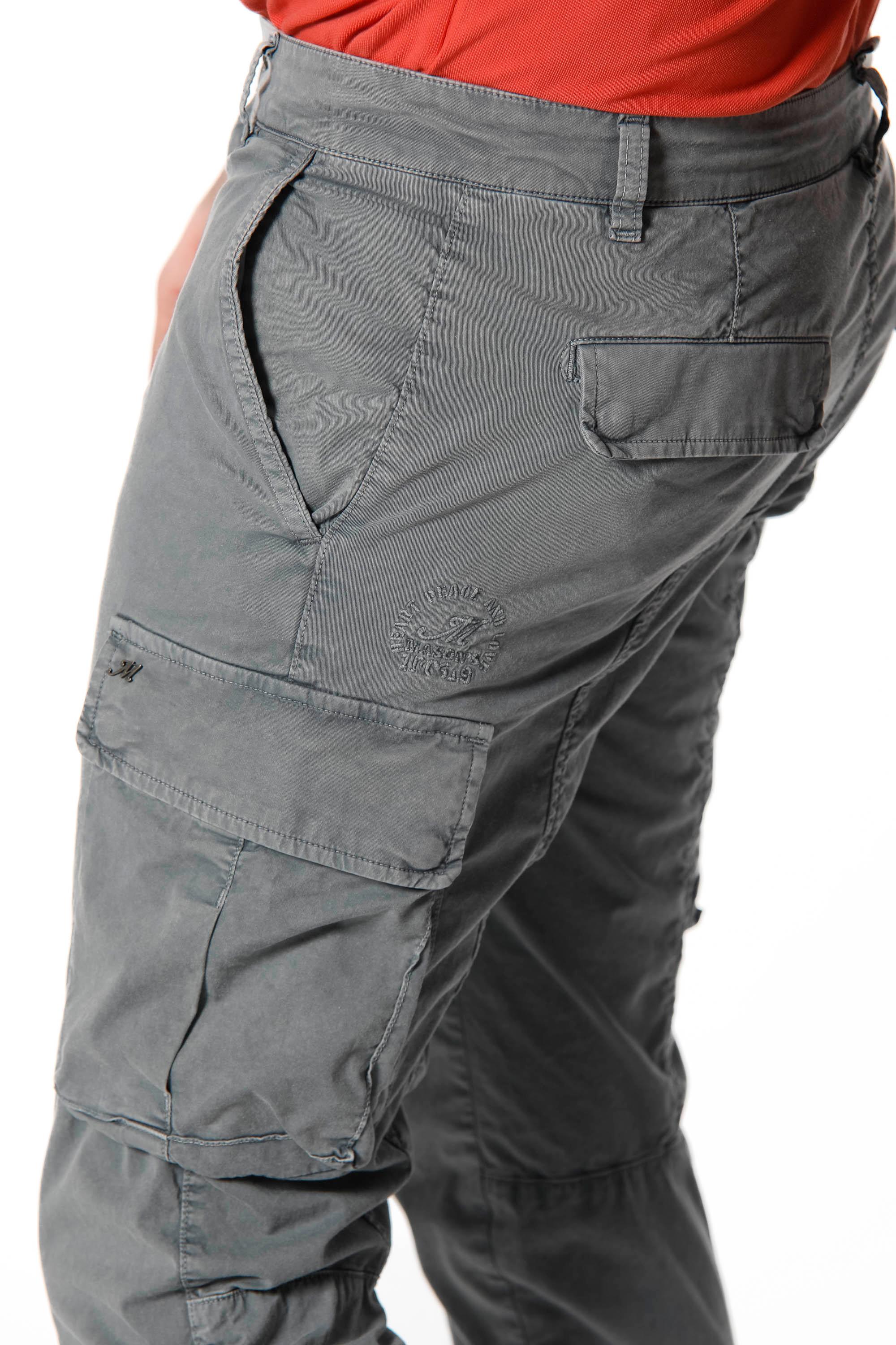 Chile pantalone cargo uomo in twill stretch con special washing extra slim fit - Mason's 