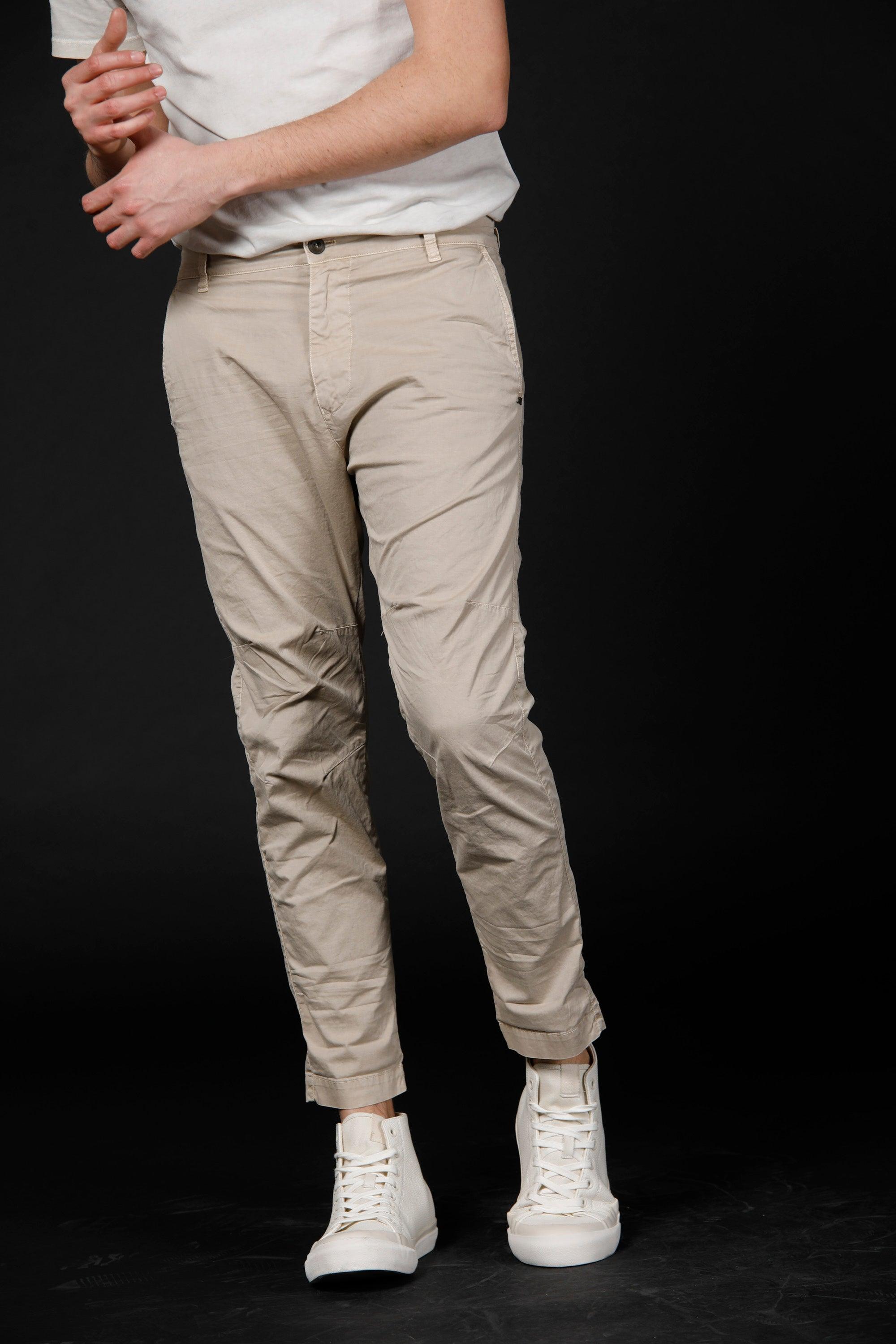 John pantalone cargo uomo in twill cotone stretch Logo edition carrot fit ① - Mason's 