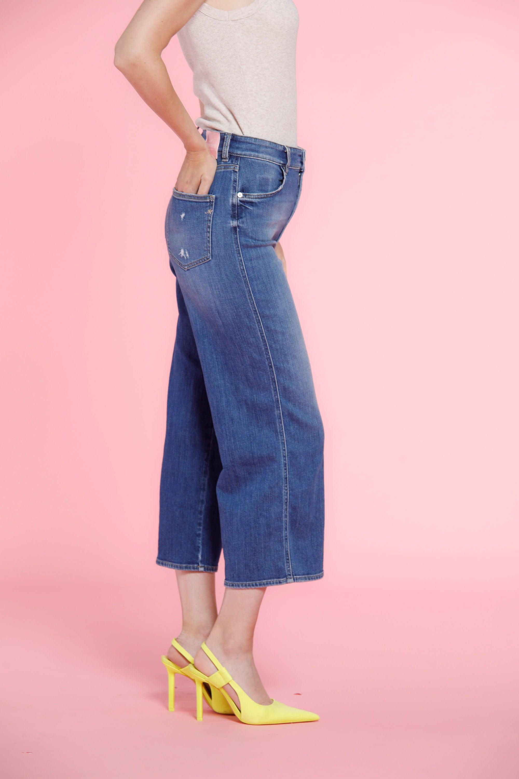 Samantha pantalone 5 tasche donna in denim cropped - Mason's 