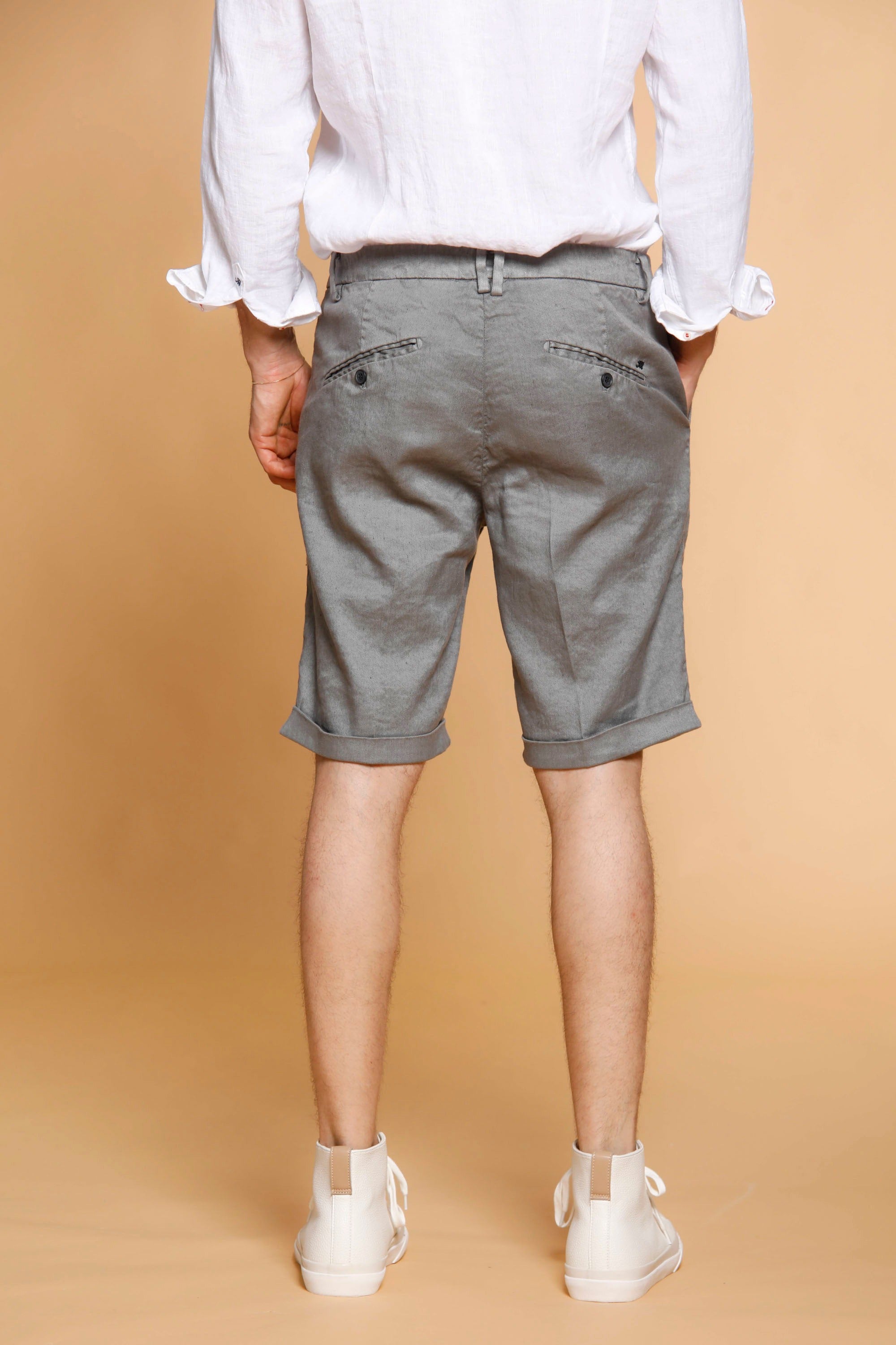 Osaka 1 Pinces мъжки бермуди чино от туил и лен slim fit