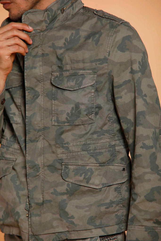 M74 Jacket field Jacket uomo in twill cotone stampa camouflage - Mason's 