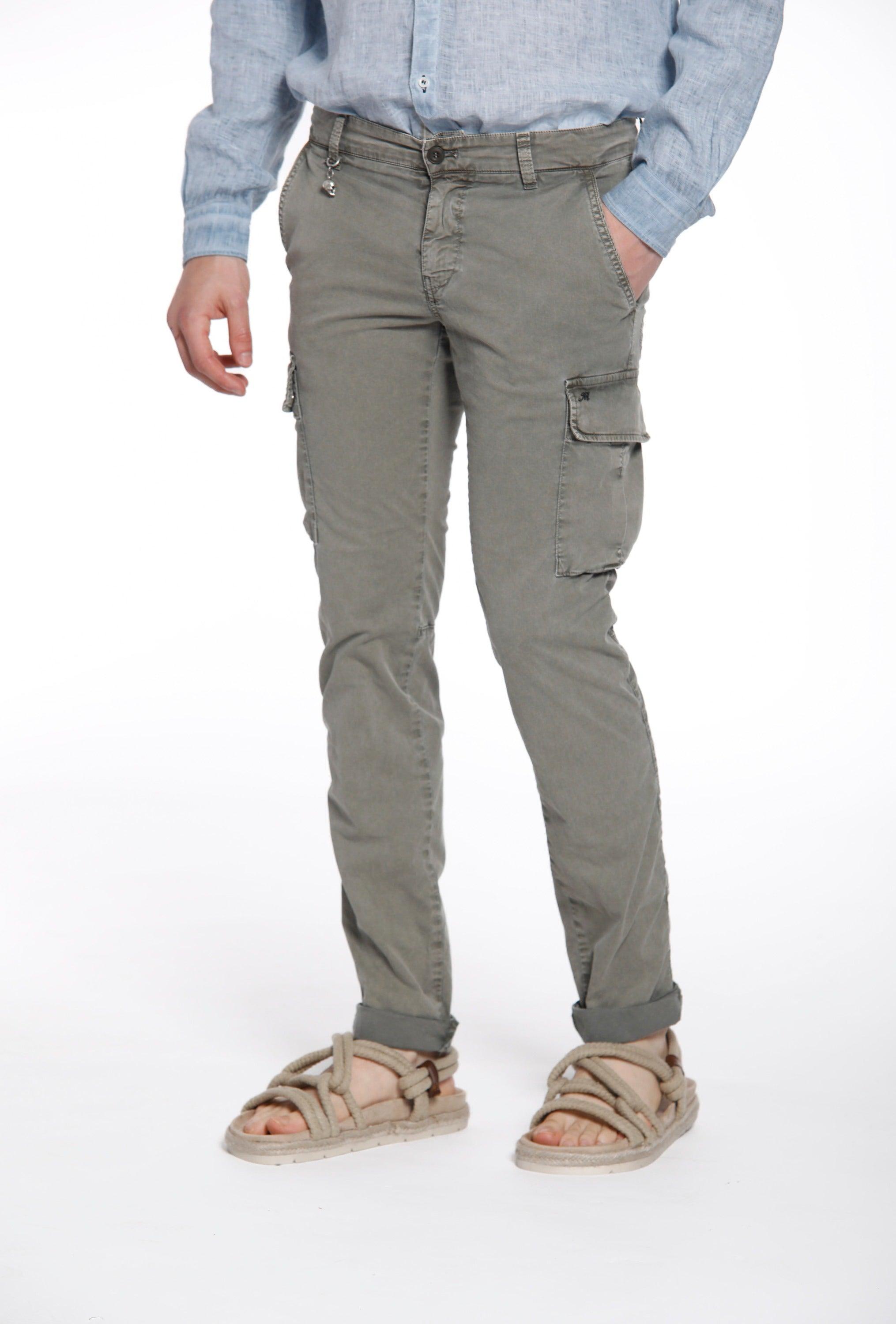 Chile pantalone cargo uomo in twill stretch con special washing extra slim fit - Mason's 